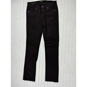 Loft Size 24 00 Womens Jeans Black Modern Straight Low Rise Stretch